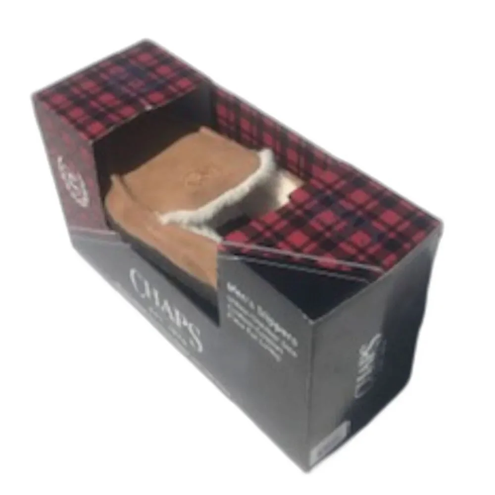 Size: 8 Faux Fur Lining Indoor/Outdoor Slippers . Chaps . New in Box